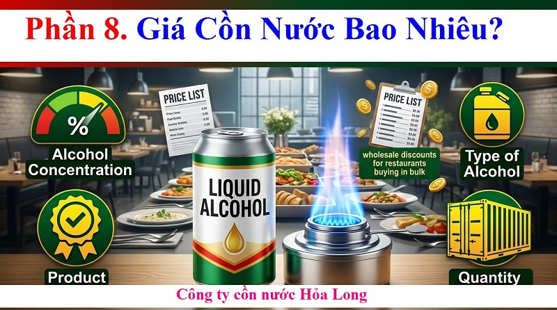 Cồn Nước Cho Nhà Hàng – Giải Pháp Nhiên Liệu An Toàn, Tiết Kiệm Và Hiệu Quả